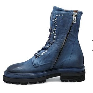 AS98 Hubie Denim Combat Boots